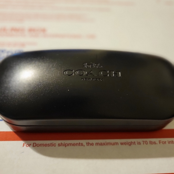 Coach Used Sleek Black Eyeglass Case - Picture 1 of 4